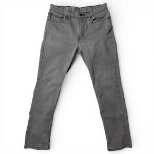 Levi’s 511 Slim Fit Jeans Mens Actual Size 32x29 Grey Denim 04511-2272